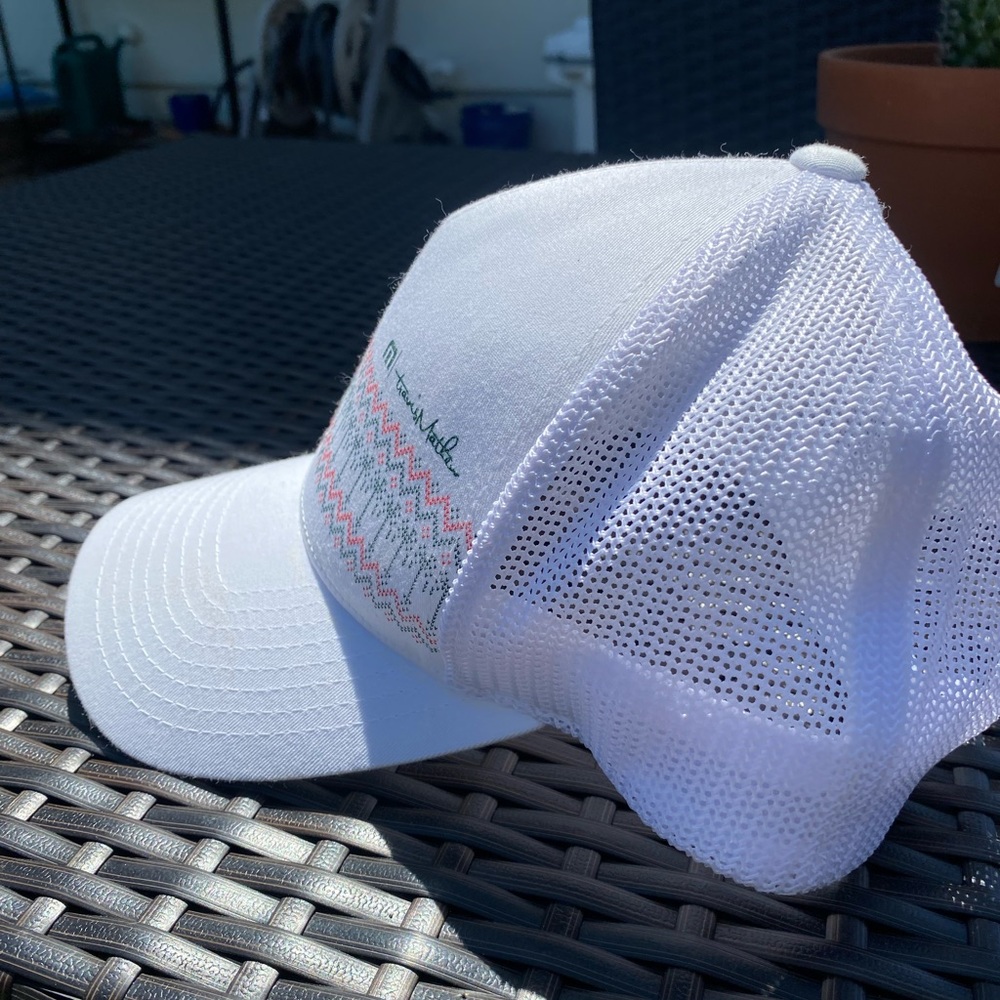 Travis Mathew white snap back